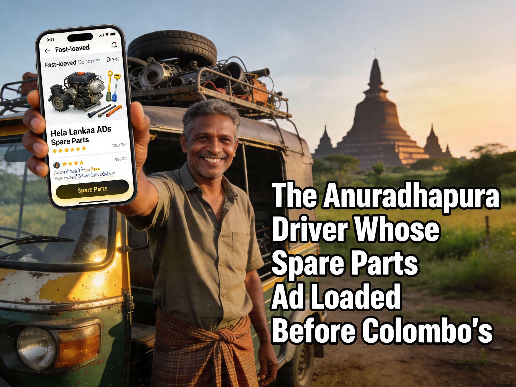 The Anuradhapura Driver Whose Spare Parts Ad Loaded Before Colombo's