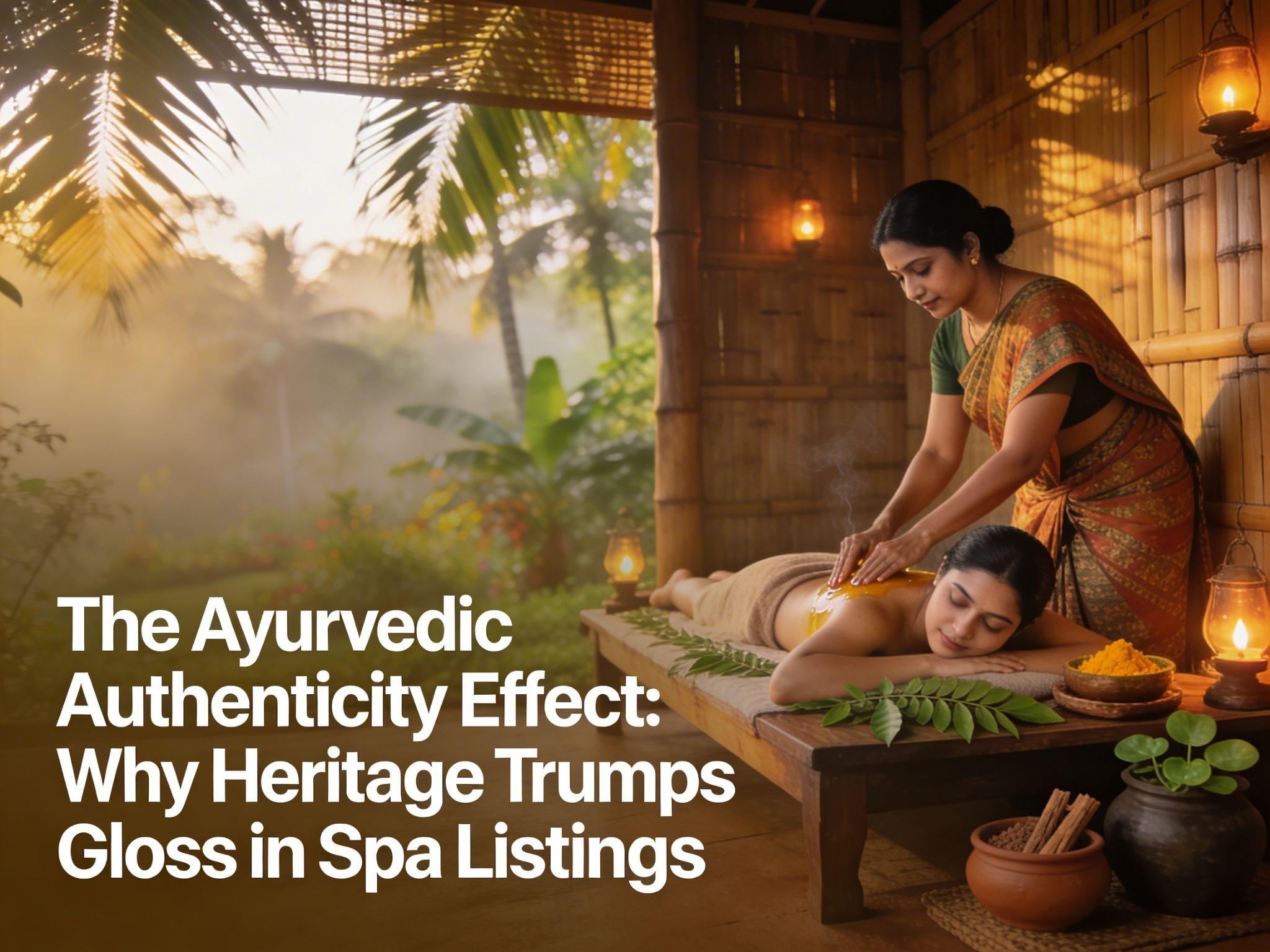 The Ayurvedic Authenticity Effect: Why Heritage Trumps Gloss in Spa Listings
