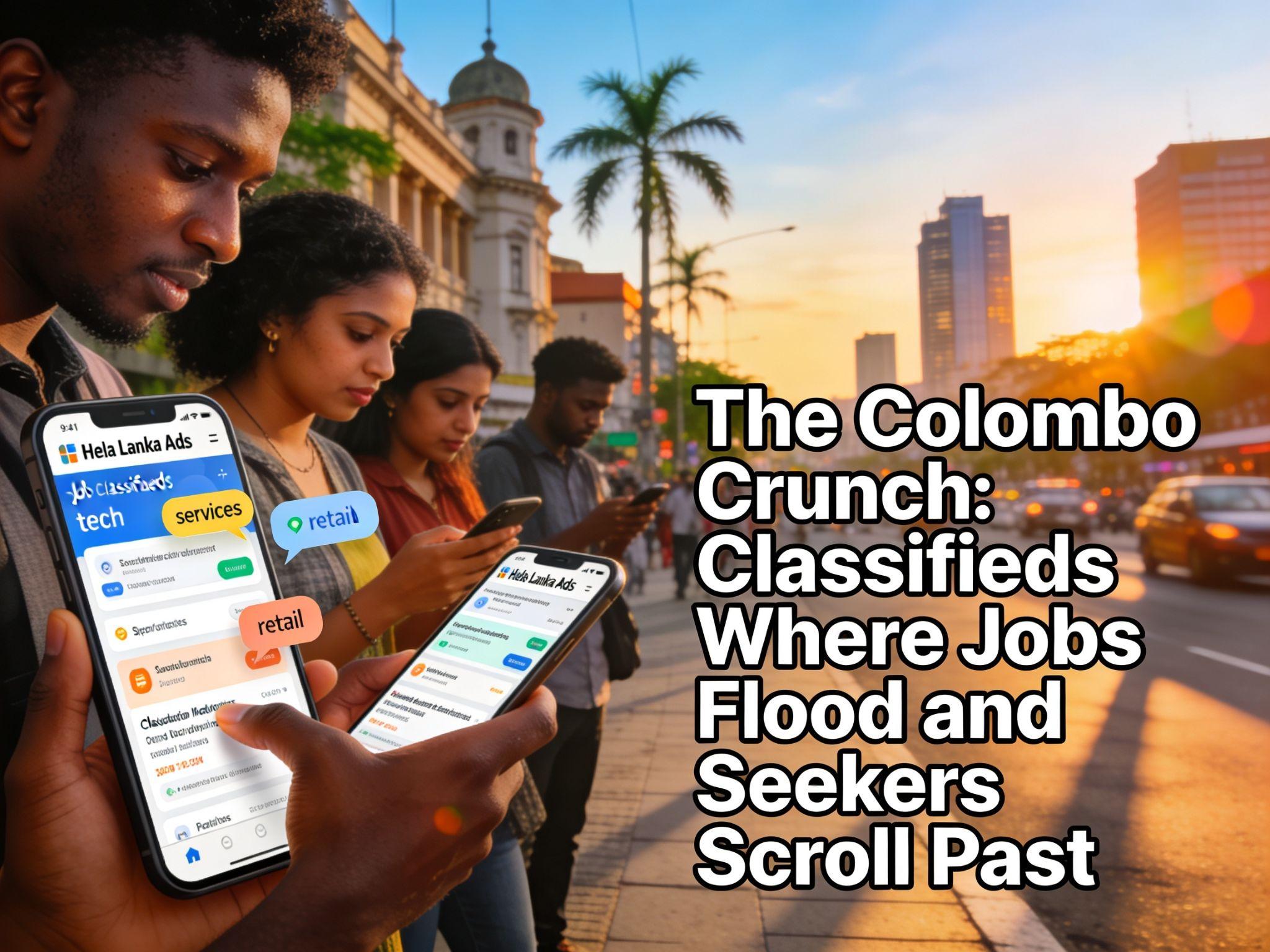 The Colombo Crunch: Classifieds Where Jobs Flood and Seekers Scroll Past