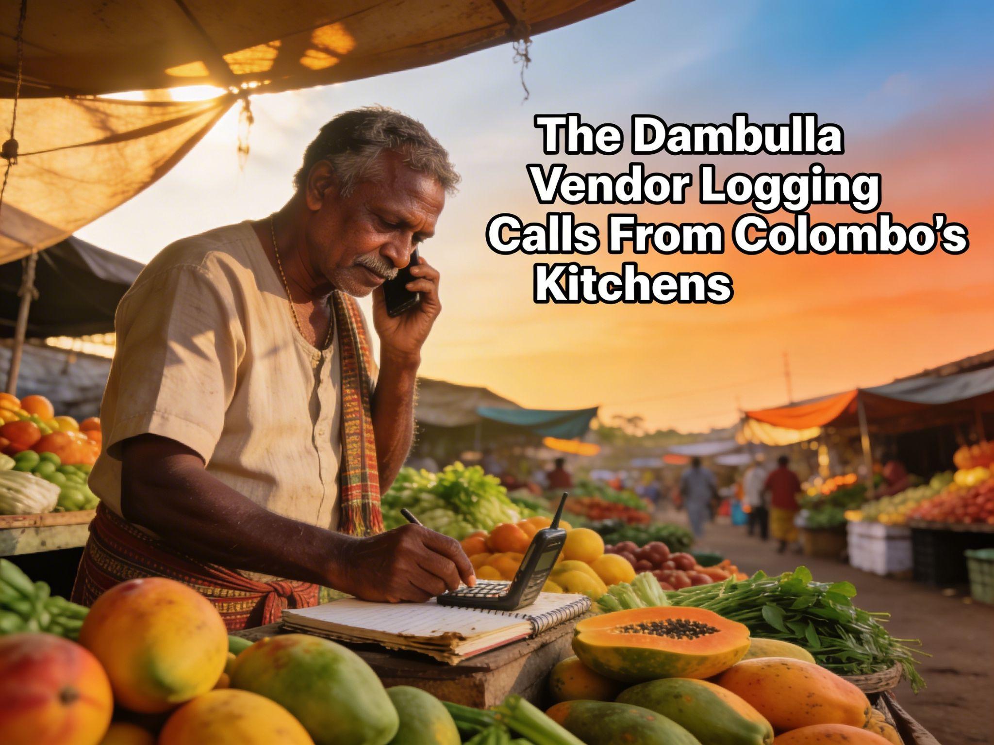 The Dambulla Vendor Logging Calls From Colombo's Kitchens