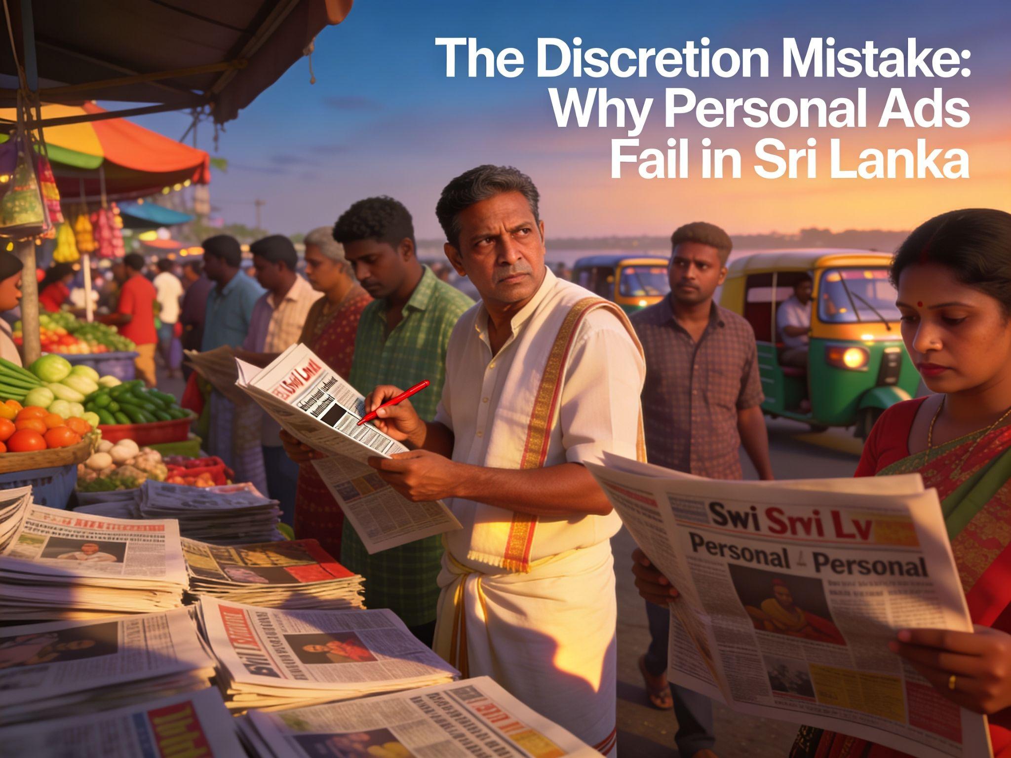 The Discretion Mistake: Why Personal Ads Fail in Sri Lanka