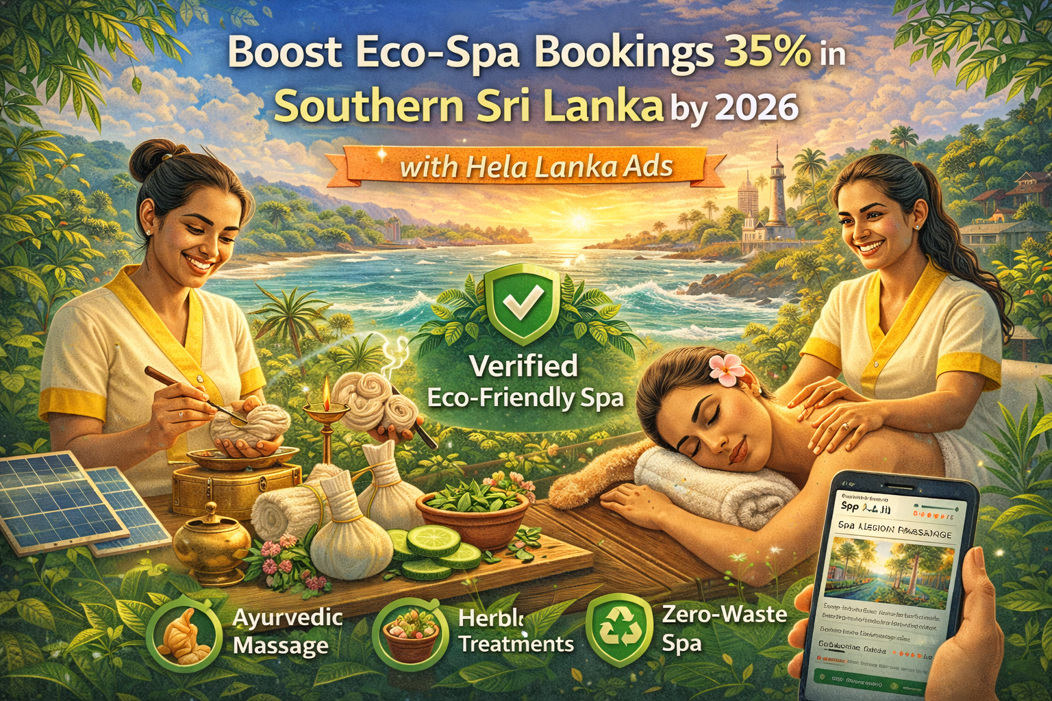 Boost Eco-Spa Bookings 35% in Southern Sri Lanka by 2026 with Hela Lanka Ads