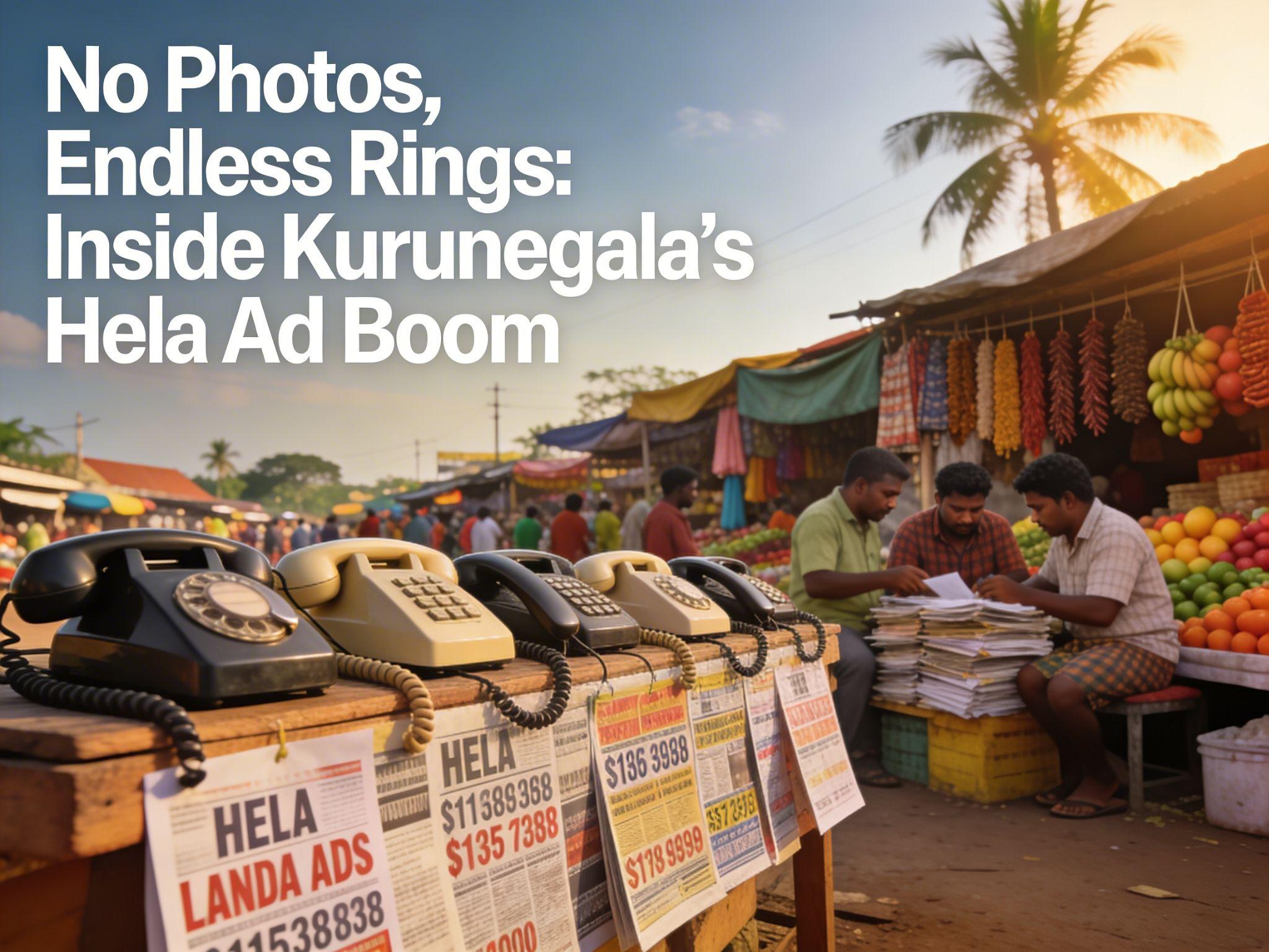 No Photos, Endless Rings: Inside Kurunegala's Hela Ad Boom