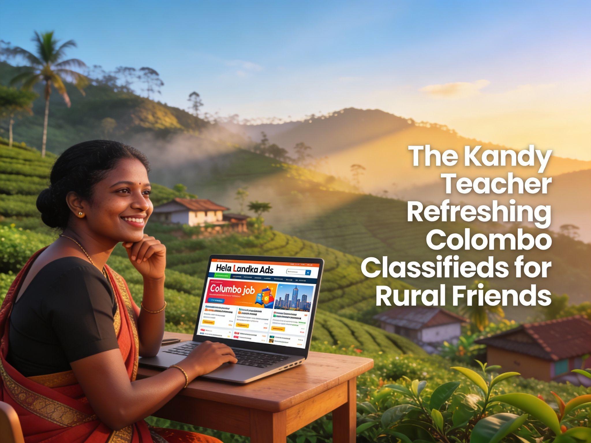 The Kandy Teacher Refreshing Colombo Classifieds for Rural Friends