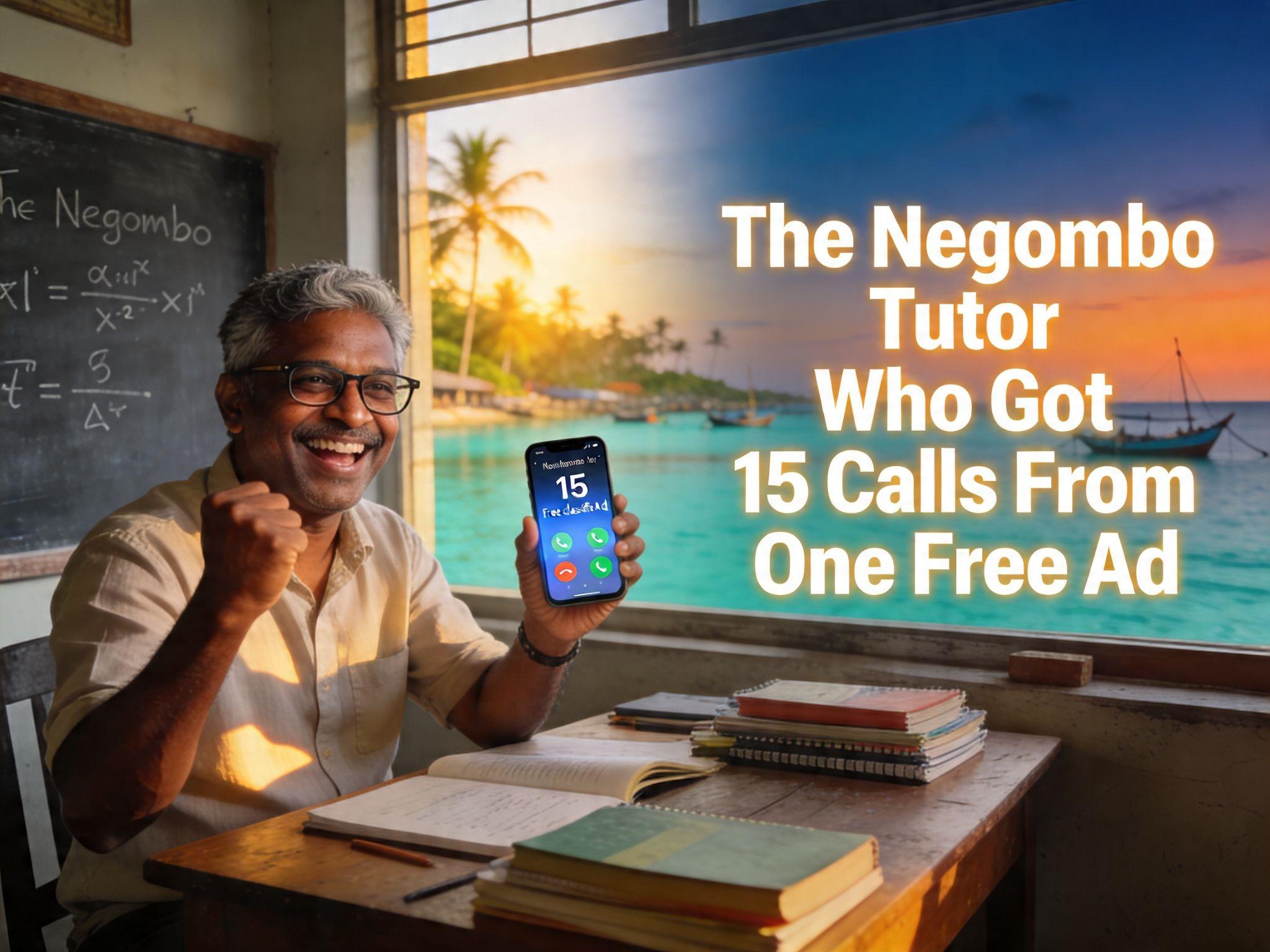 The Negombo Tutor Who Got 15 Calls From One Free Ad