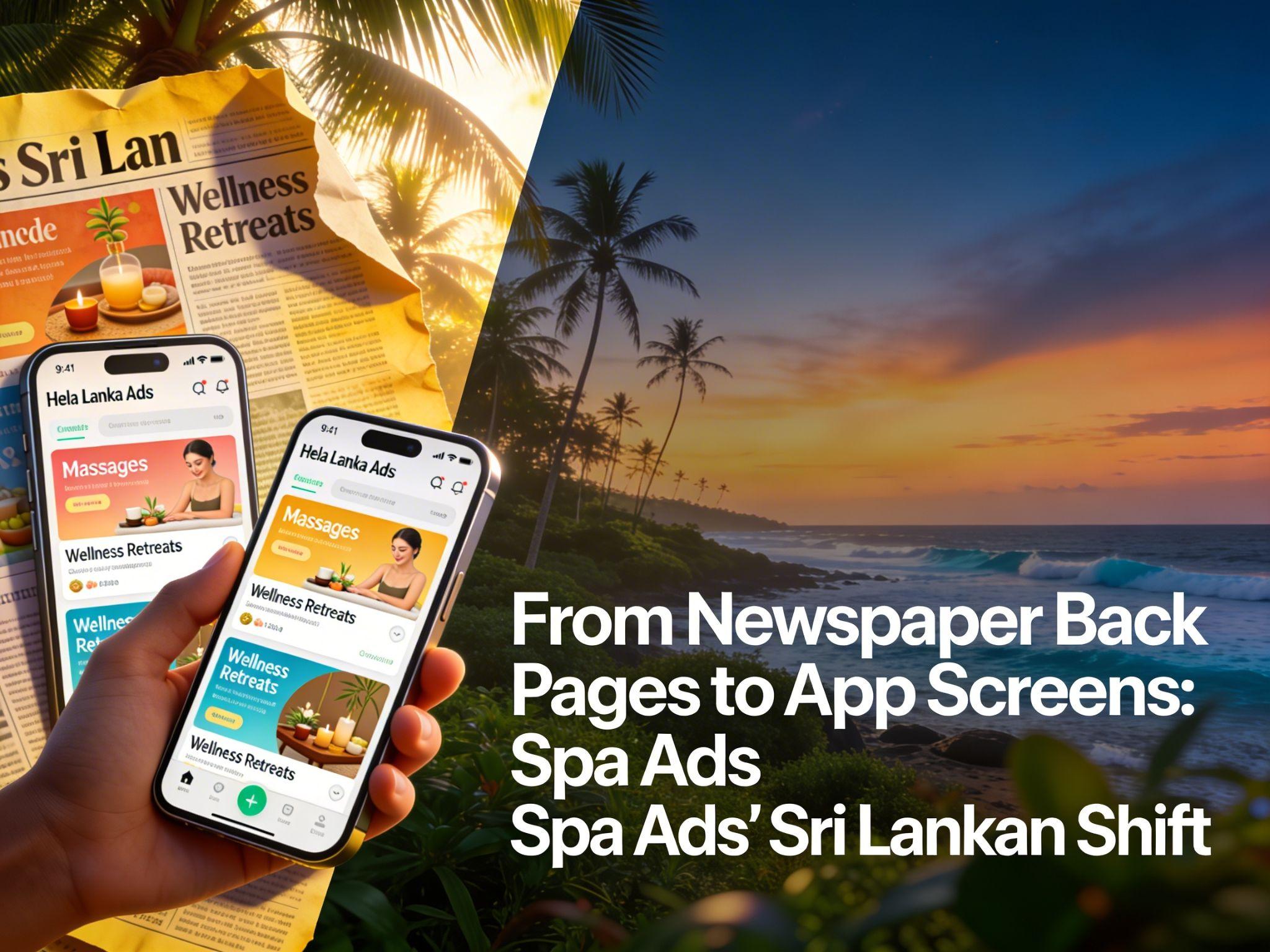From Newspaper Back Pages to App Screens - Spa Ads Sri Lankan Shift