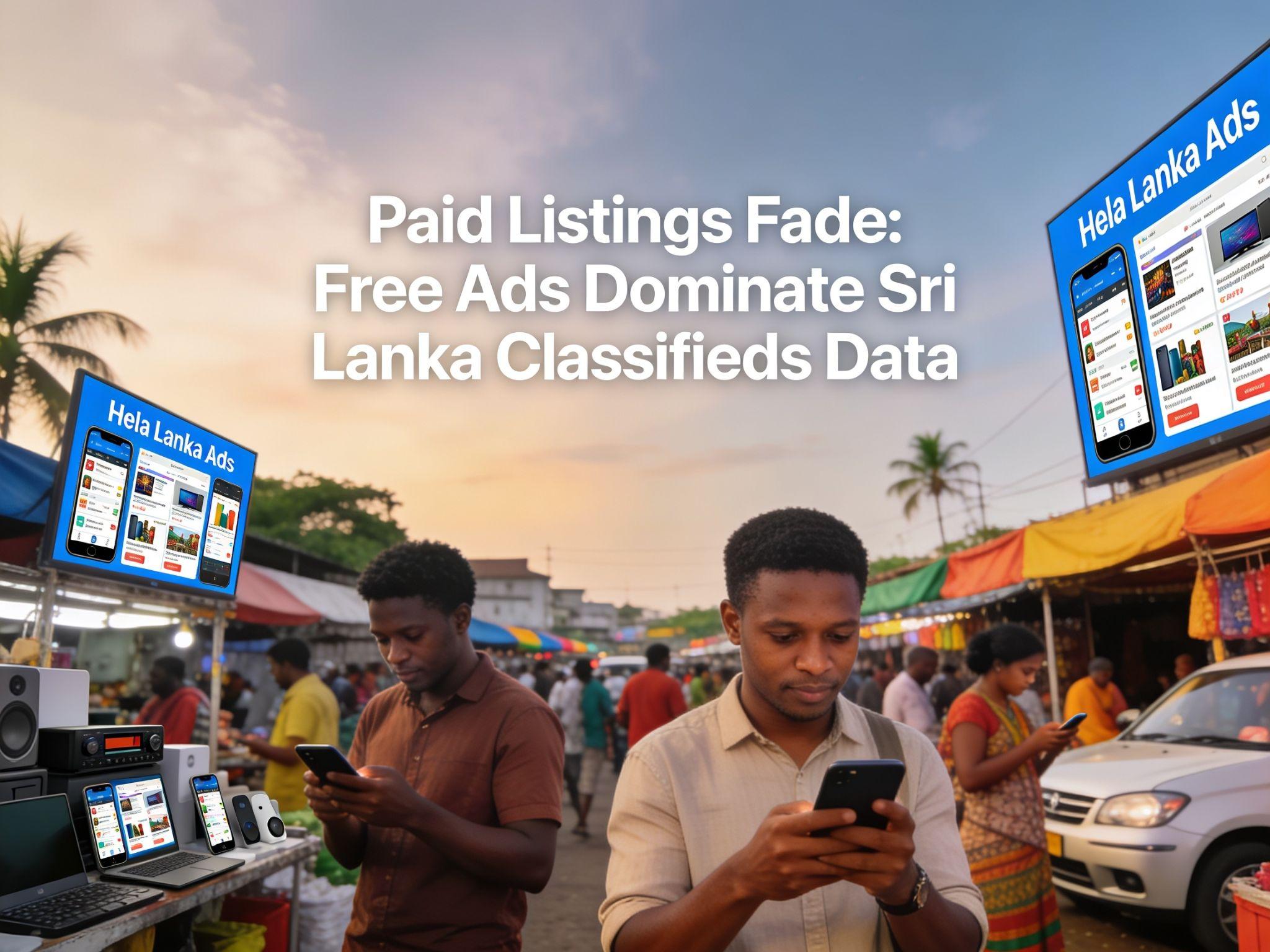 Paid Listings Fade: Free Ads Dominate Sri Lanka Classifieds Data