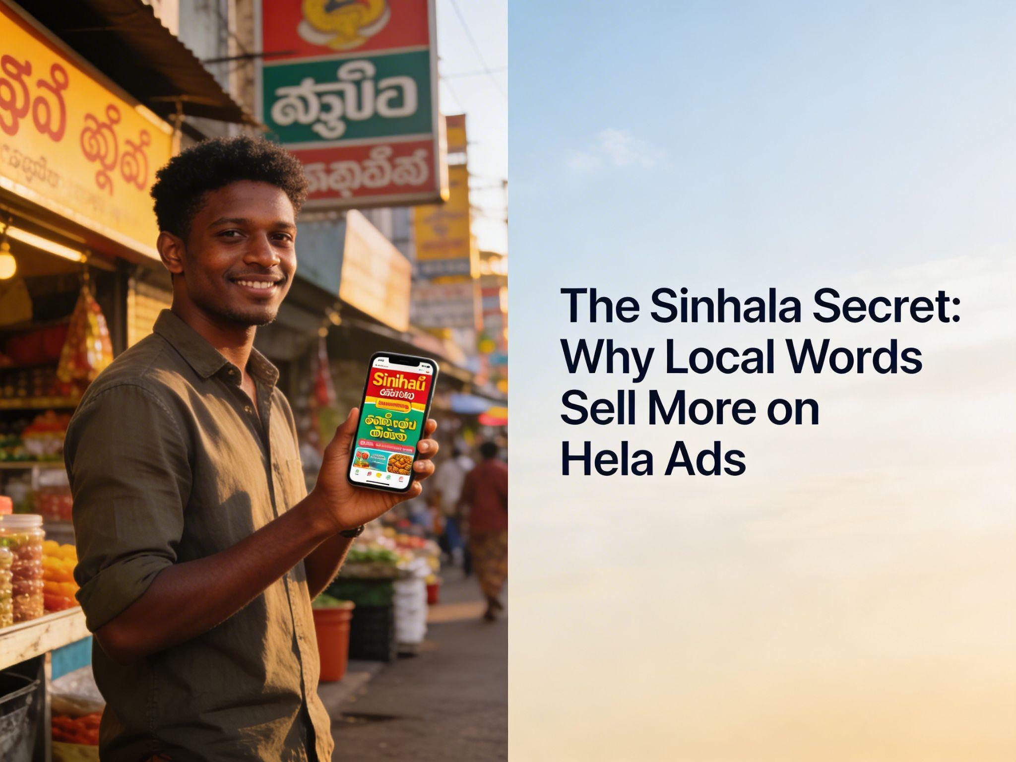 The Sinhala Secret - Why Local Words Sell More on Hela Add