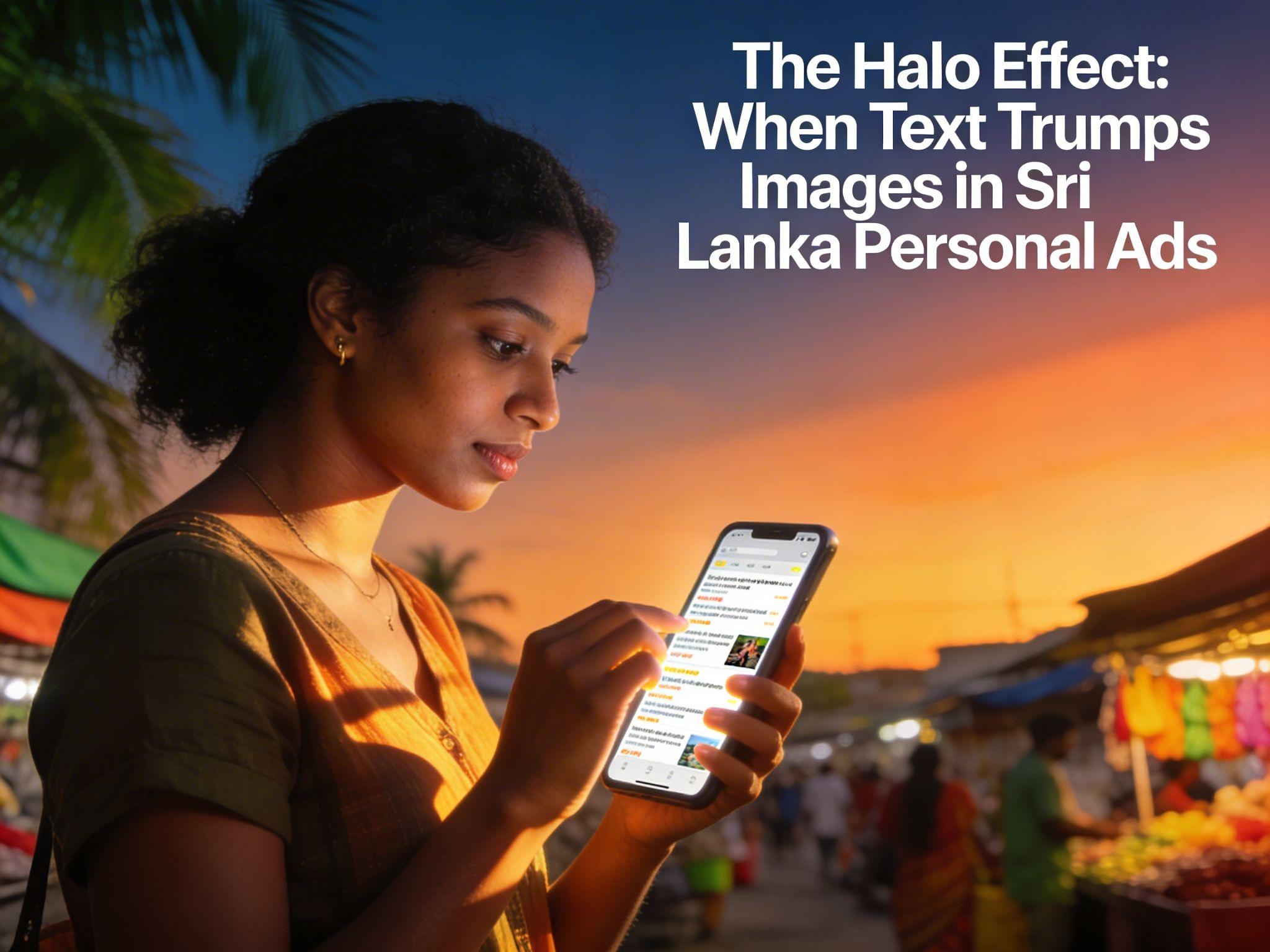 The Halo Effect: When Text Trumps Images in Sri Lanka Personal Ads