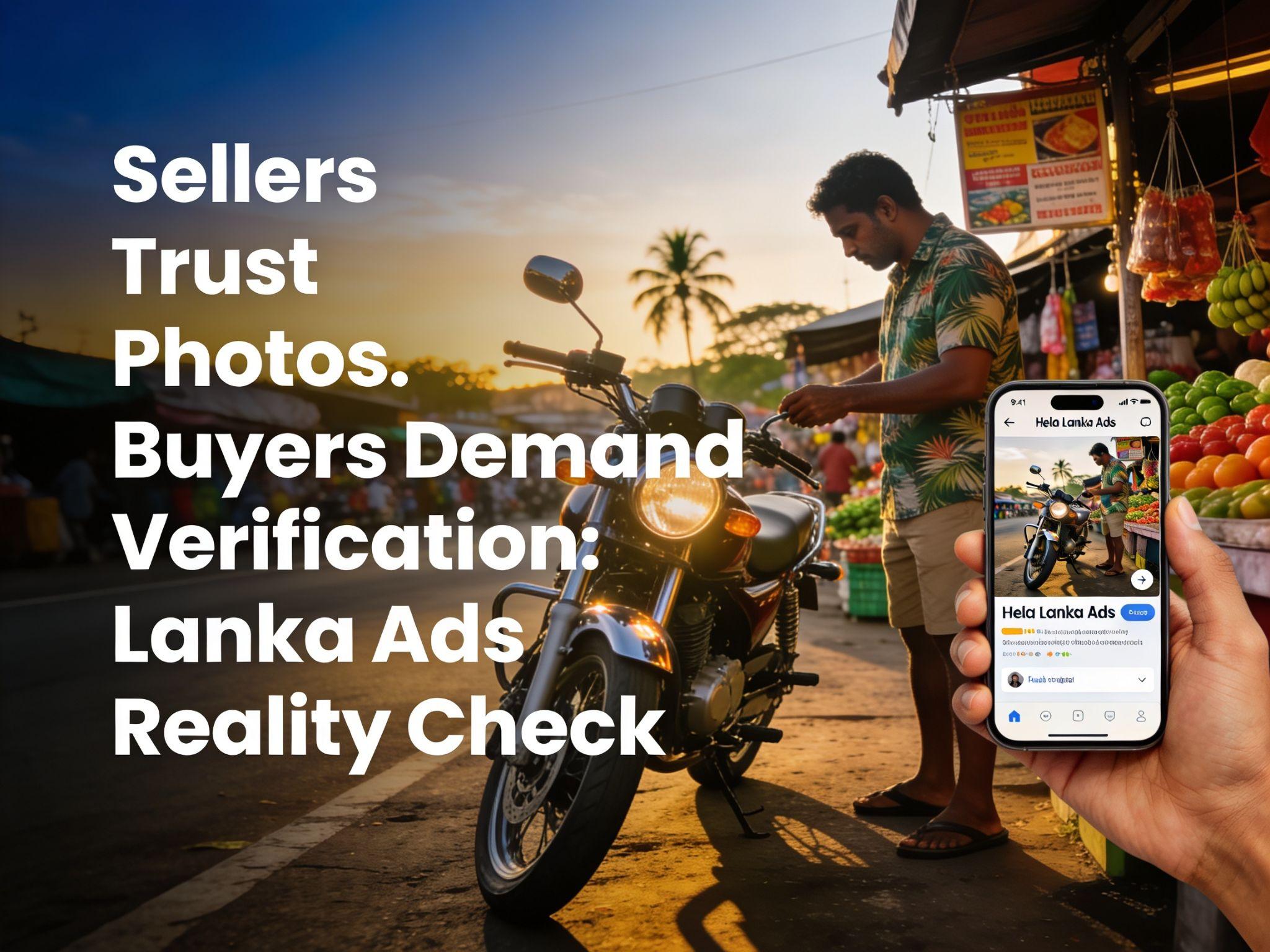 Sellers Trust Photos. Buyers Demand Verification: Lanka Ads Reality Check