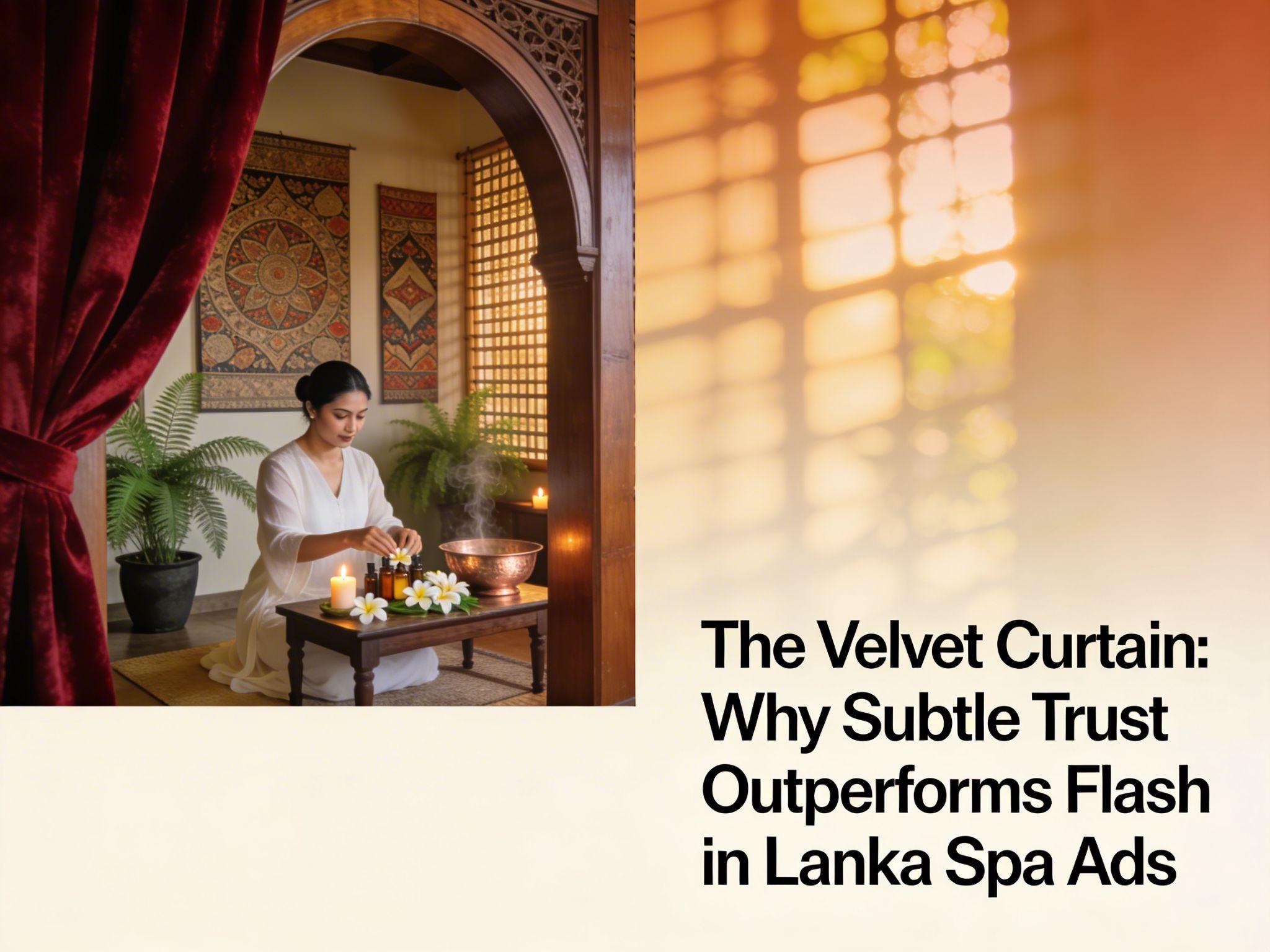 The Velvet Curtain: Why Subtle Trust Outperforms Flash in Lanka Spa Ads