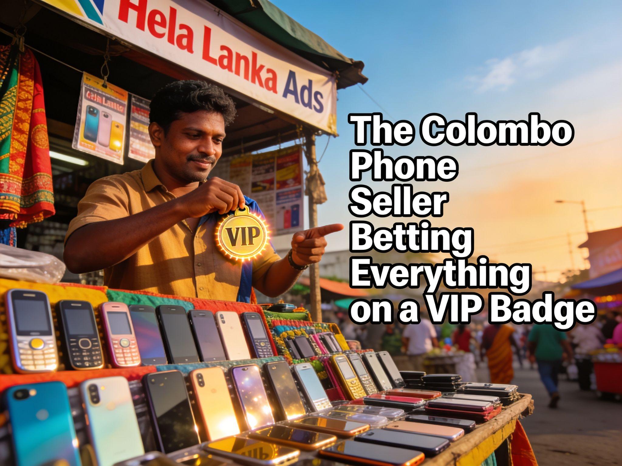 The Colombo Phone Seller Betting Everything on a VIP Badge